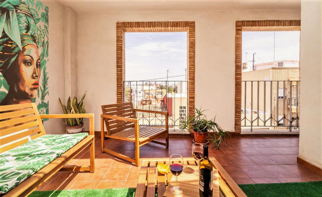 Penthouse Duplex In A 4 Floors Spanish House -8 Min To Center By Metro Валенсия Екстериор снимка