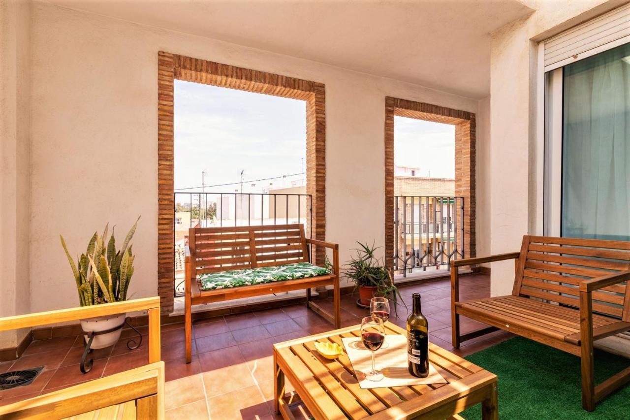 Penthouse Duplex In A 4 Floors Spanish House -8 Min To Center By Metro Валенсия Екстериор снимка