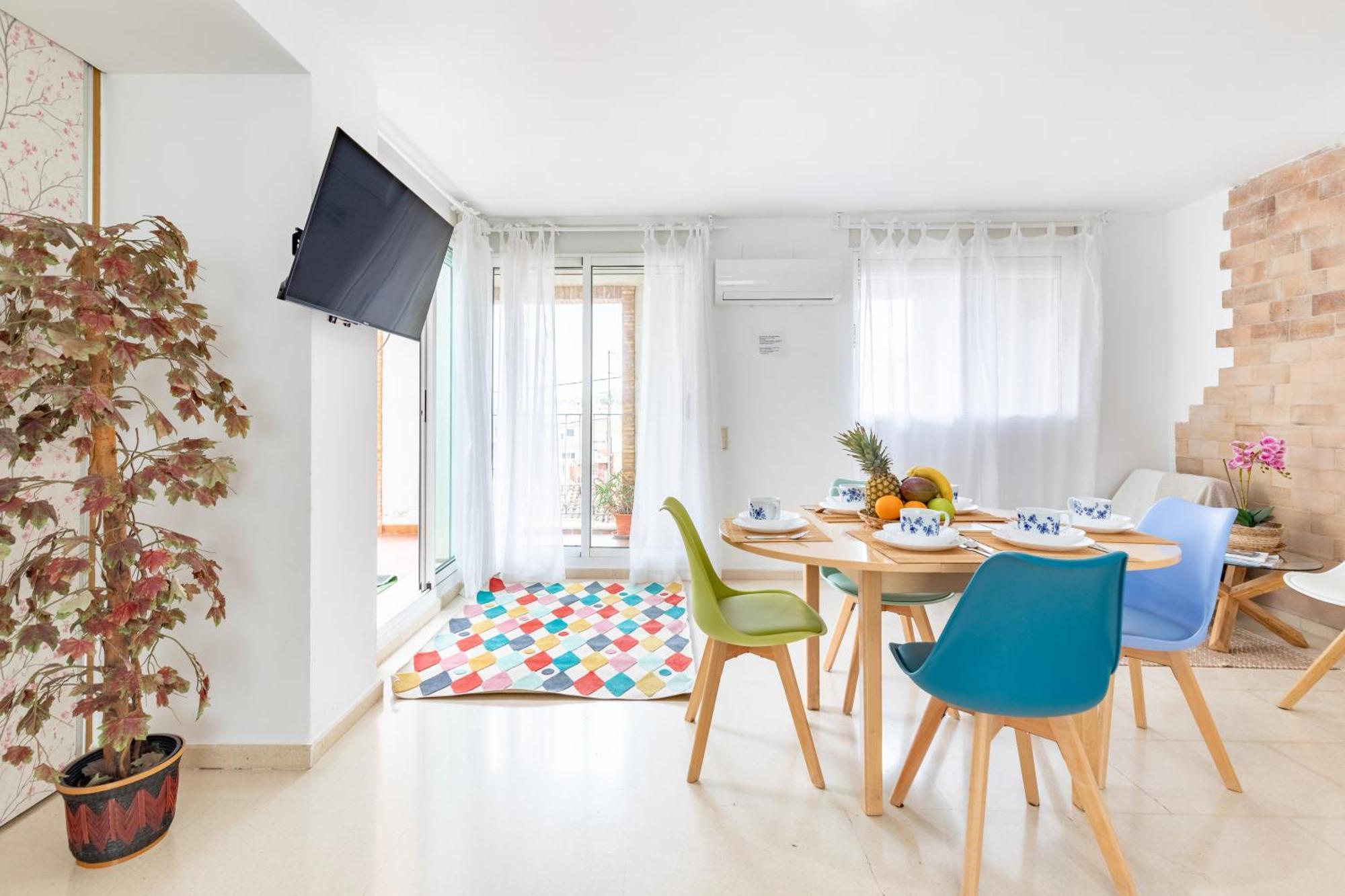 Penthouse Duplex In A 4 Floors Spanish House -8 Min To Center By Metro Валенсия Екстериор снимка